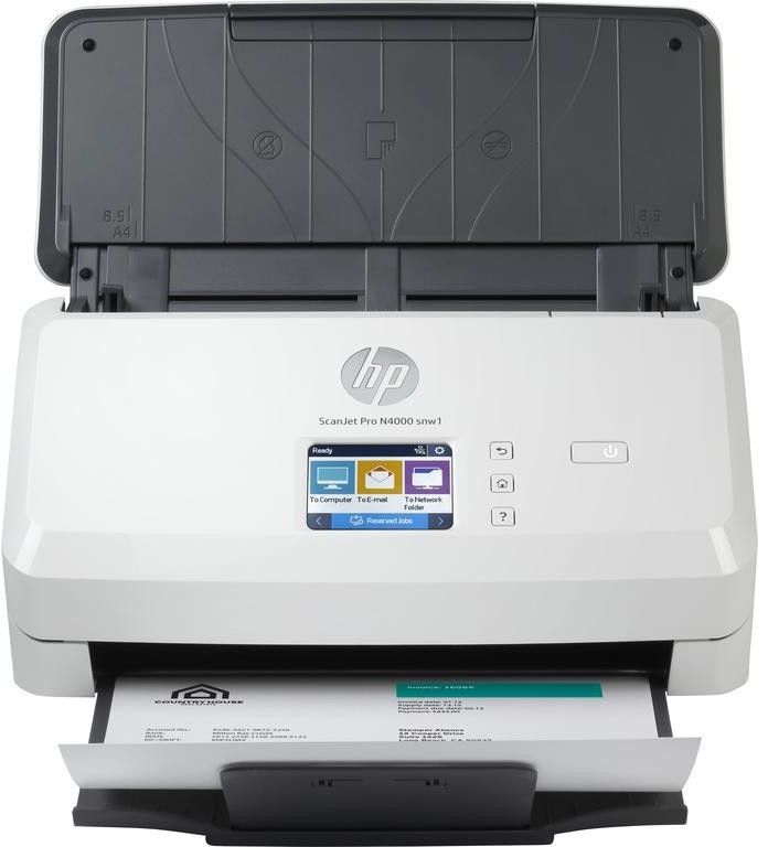 Image of HP Scanjet Pro N4000 snw1 Sheet-feed Scanner Scanner a foglio 600 x 600 DPI A4 Nero, Bianco 074