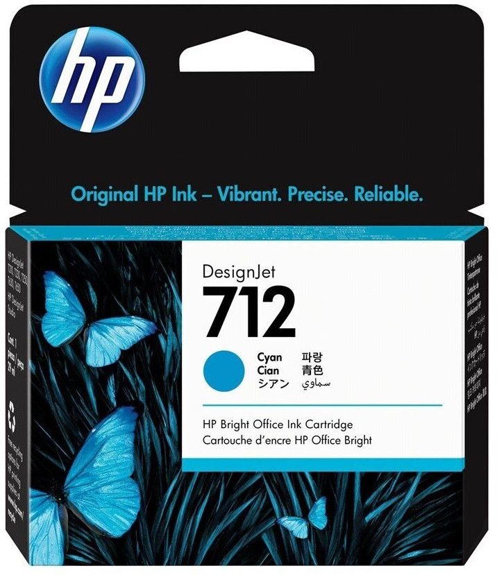 Image of HP Cartuccia di inchiostro ciano originale DesignJet 712 da 29 ml 074