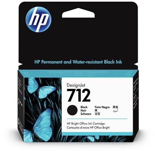 Image of HP Cartuccia di inchiostro nero originale DesignJet 712 da 38 ml 074