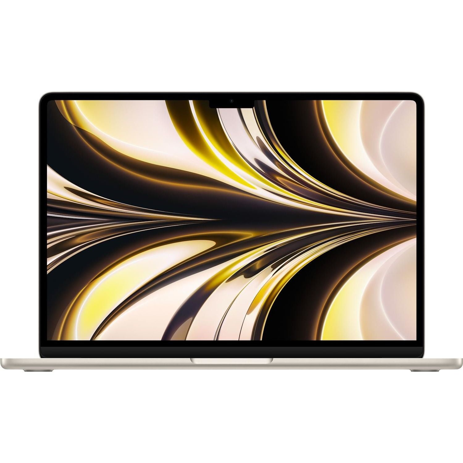 Image of Apple MacBook Air 13-inch : M2 chip with 8-core CPU and 8-core GPU, 256GB - Starlight - (APL MLY13T/A MACBOOK AIR 13 M2 256 STR) 074