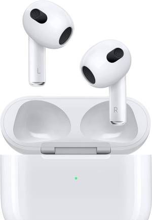 Image of Apple Auricolari AirPods 3 2022 + Custodia Ricarica Lightning MPNY3ZM/A 074