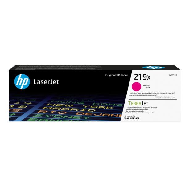 Image of HP Cartuccia toner originale ad alta capacità LaserJet 219X magenta 074