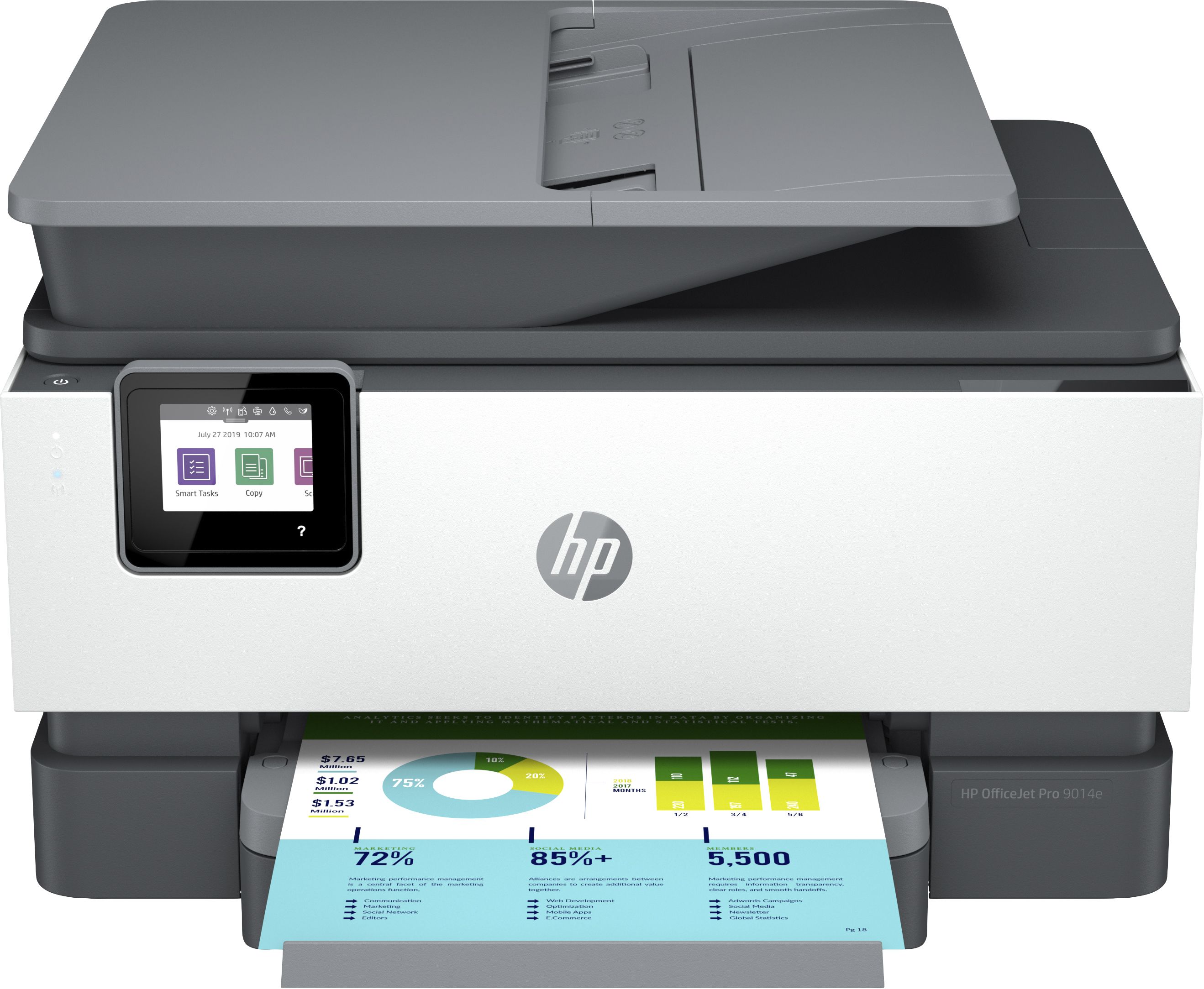 Image of HP OfficeJet Pro Stampante multifunzione 9014e 074