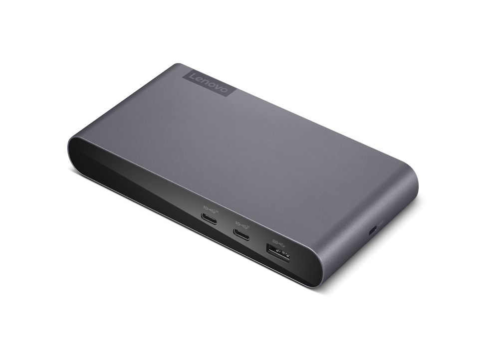 Image of Lenovo 40B30090EU replicatore di porte e docking station per laptop 2 x USB 3.2 Gen 2 (3.1 Gen 2) Type-C Grigio 074