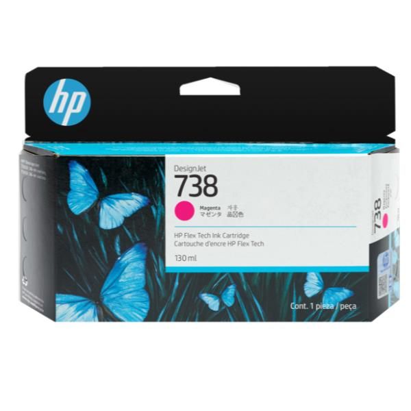 Image of HP 738 130-ML MAGENTA DESIGNJET INK 074