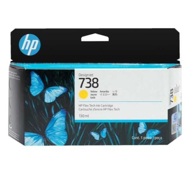 Image of HP 738 130-ML giallo DESIGNJET INK 074