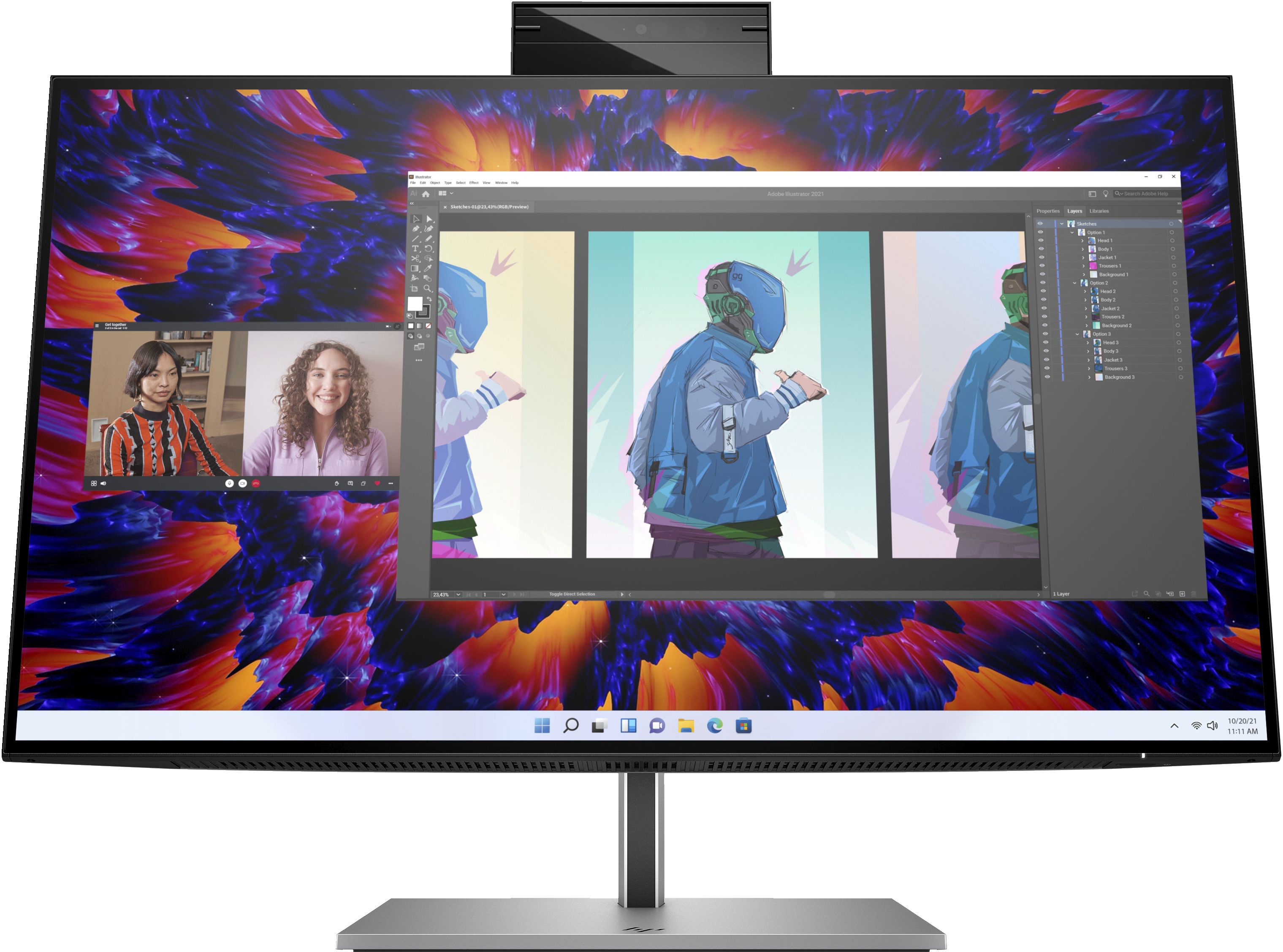 Image of HP Z24m G3 QHD Conferencing Display 074