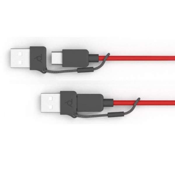 Image of POLY Cuffie nerowire 3215 monoaurali USB-C + spinotto da 3,5 mm + adattatore USB-C/A (sfuse) 074