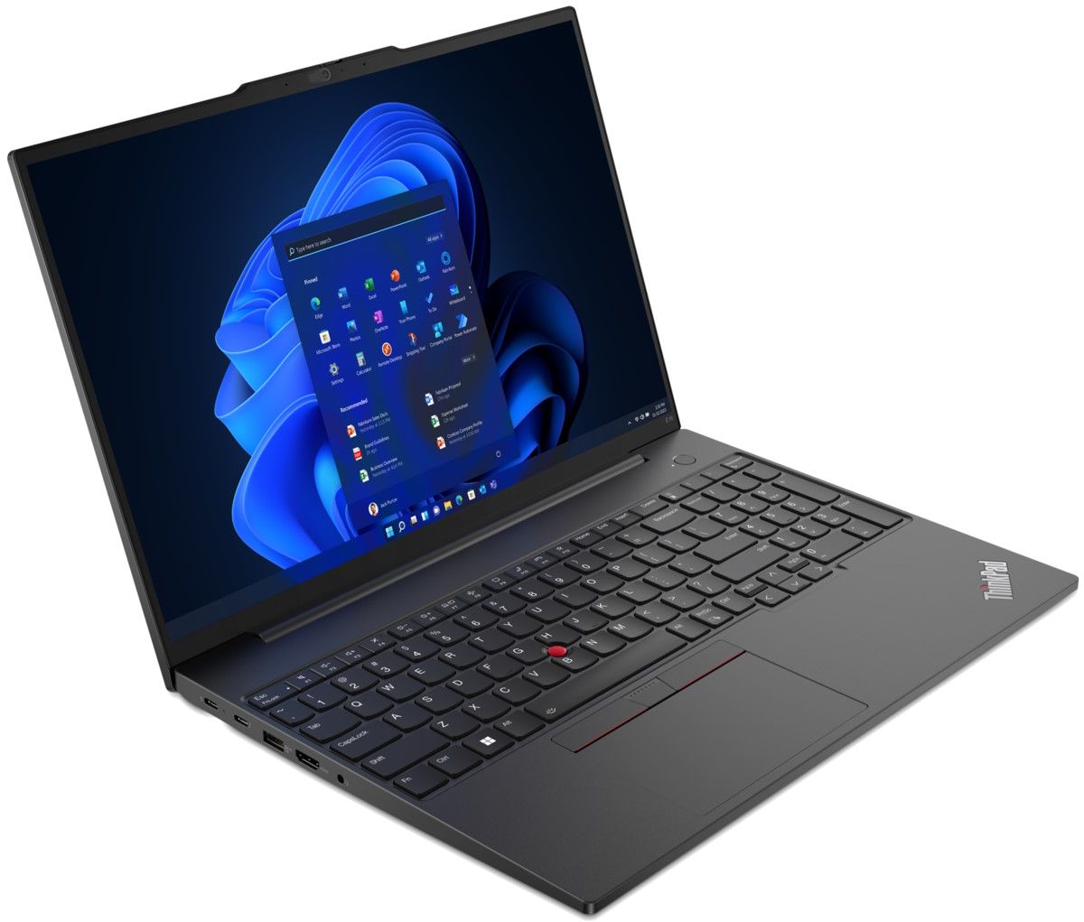 Image of Lenovo ThinkPad E16 Intel® Core™ i7 i7-1355U Computer portatile 40,6 cm (16") WUXGA 16 GB DDR4-SDRAM 512 GB SSD Wi-Fi 6 (802.11ax) Windows 11 Pro Nero 074