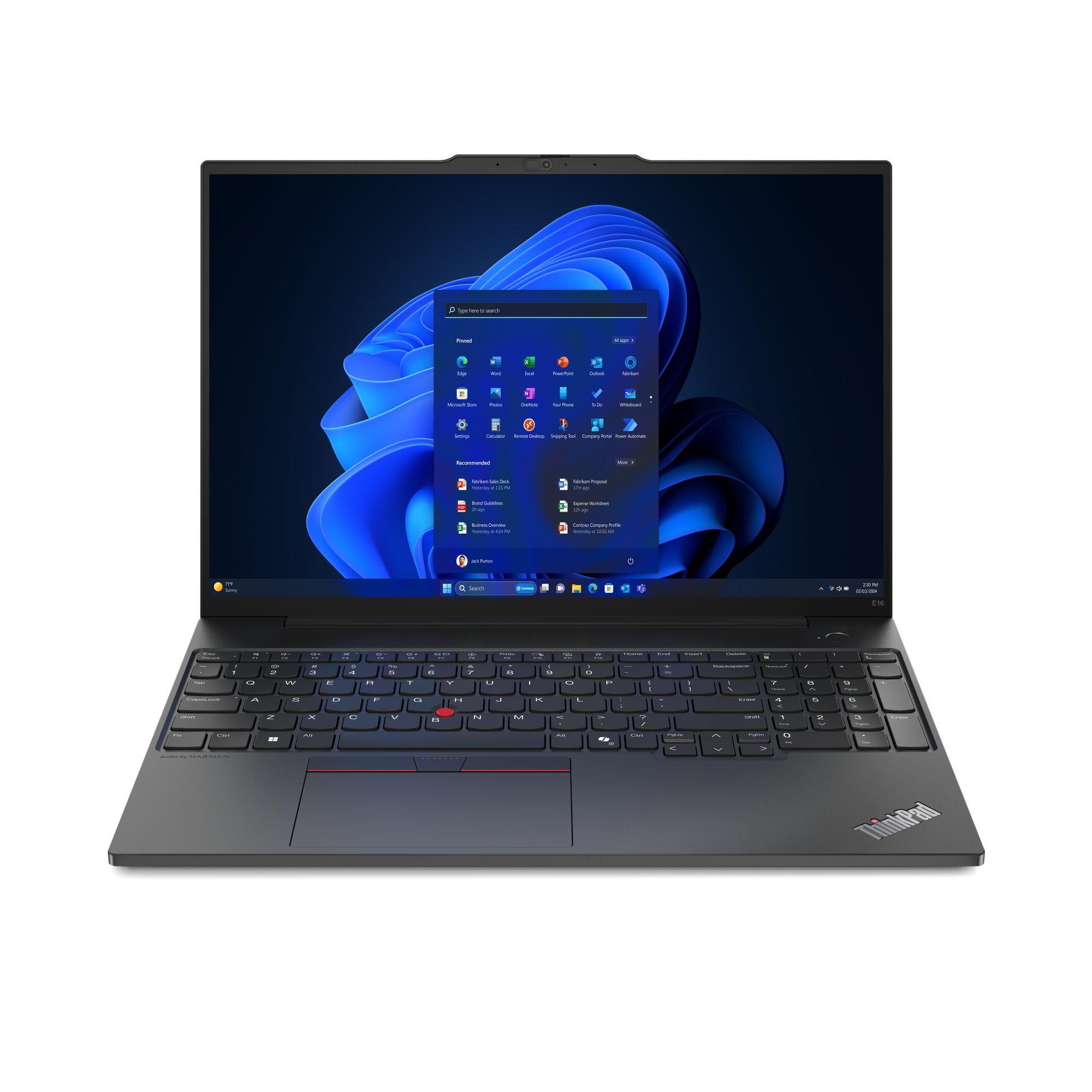 Image of Lenovo ThinkPad E16 Intel Core Ultra 5 125U Computer portatile 40,6 cm (16") WUXGA 16 GB DDR5-SDRAM 512 GB SSD Wi-Fi 6E (802.11ax) Windows 11 Pro Nero 074