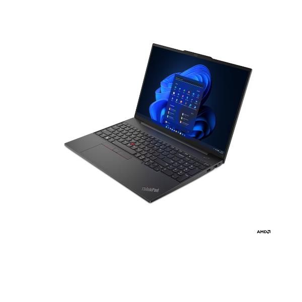 Image of Lenovo ThinkPad E16 Gen 1 (AMD) AMD Ryzen™ 5 7430U Computer portatile 40,6 cm (16") WUXGA 16 GB DDR4-SDRAM 512 GB SSD Wi-Fi 6 (802.11ax) Windows 11 Pro Nero 074