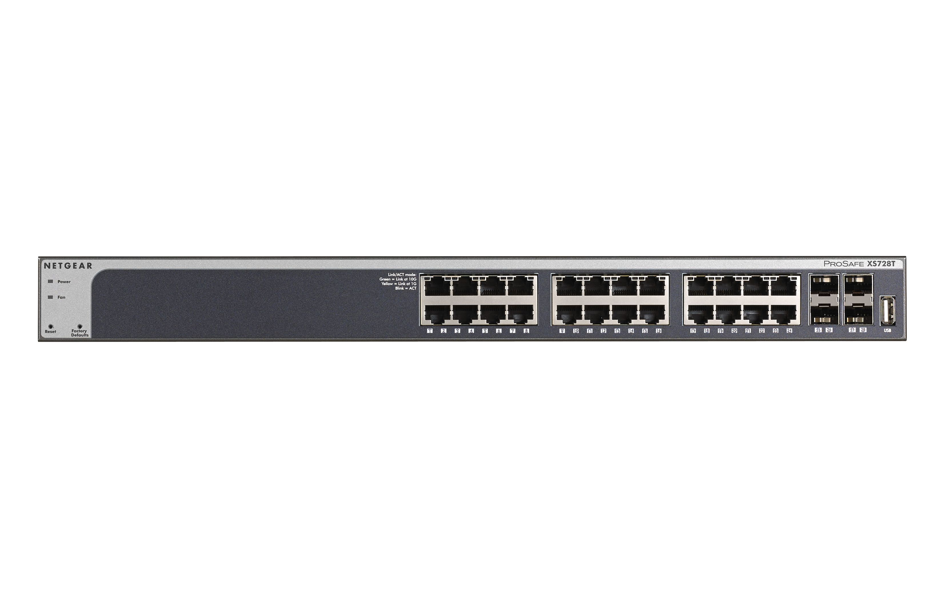 Image of NETGEAR XS728T Gestito L2+/L3 10G Ethernet (100/1000/10000) Nero 074