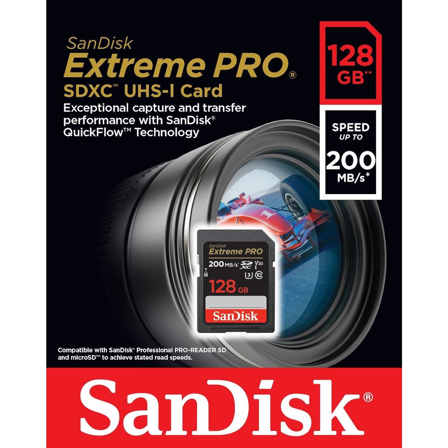 Image of SANDISK EXTR PRO 128GB XC 074