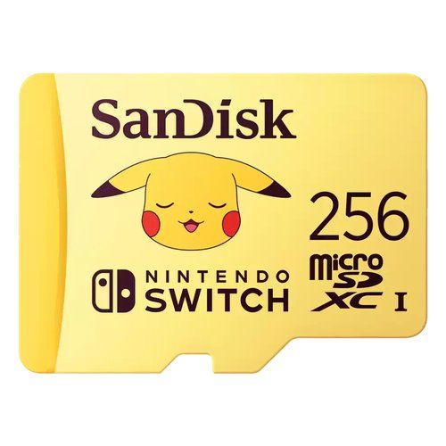 Image of Scheda di memoria Sandisk SDSQXAO 256G GN6ZK POKEMON Pikachu Giallo 074