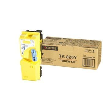 Image of KYOCERA TK-820Y toner 1 pz Originale Giallo 074