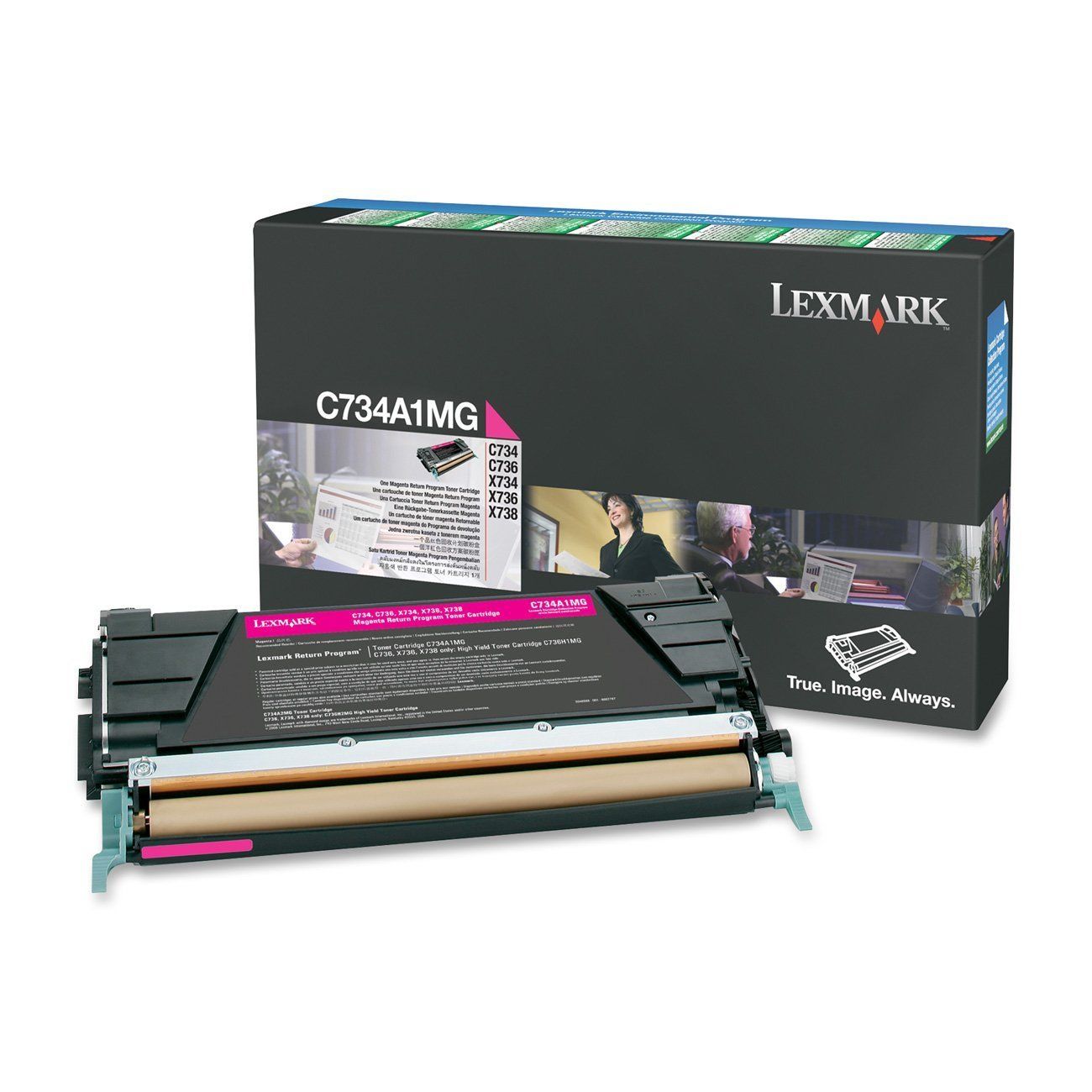 Image of Lexmark C734A1MG toner 1 pz Originale Magenta 074