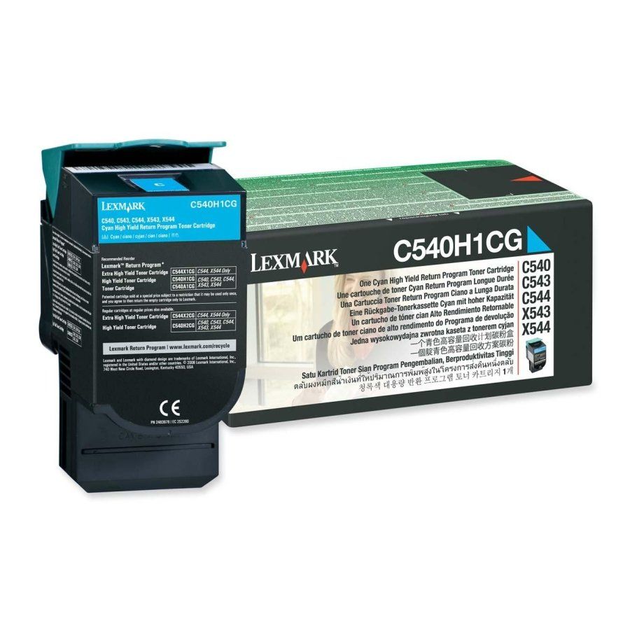 Image of Lexmark C540H1CG toner 1 pz Originale Ciano 074