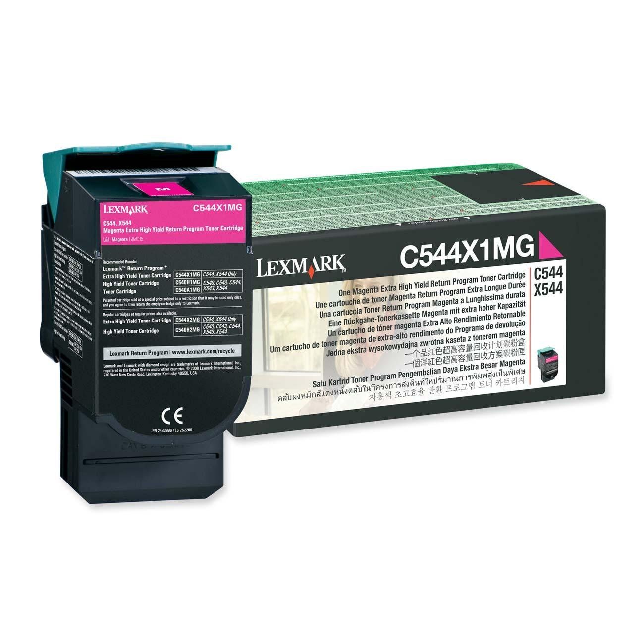 Image of Lexmark C544X1MG toner Originale Magenta 074