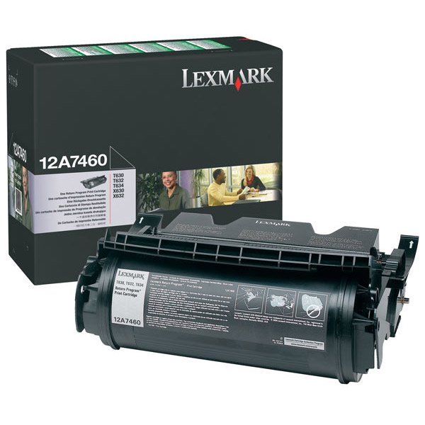 Image of Lexmark 12A7460 toner 1 pz Originale Nero 074