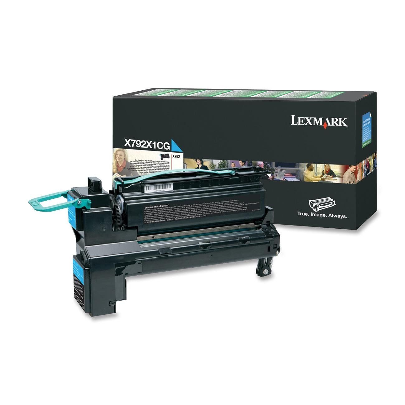 Image of Lexmark X792X1CG toner 1 pz Originale Ciano 074