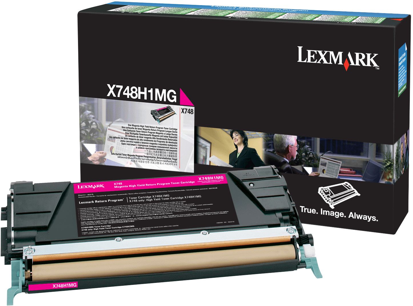 Image of Lexmark X748H1MG toner 1 pz Originale Magenta 074