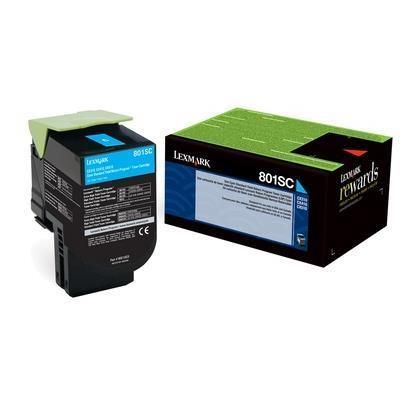 Image of Lexmark 802SC toner 1 pz Originale Ciano 074