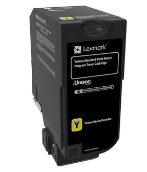 Image of Lexmark 74C2SY0 toner 1 pz Originale Giallo 074