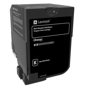 Image of Lexmark 74C2SK0 toner 1 pz Originale Nero 074