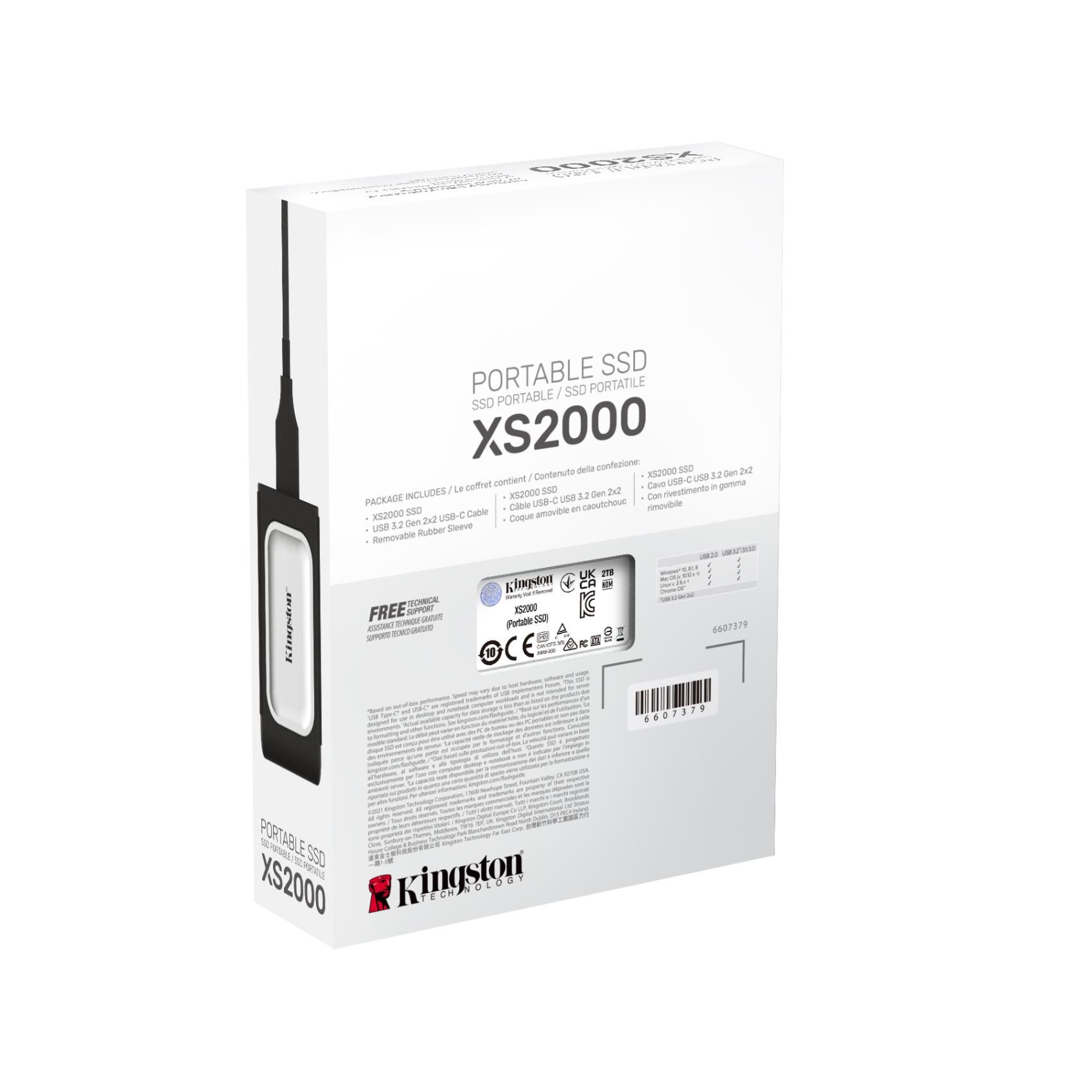 Image of Kingston Technology 2000G SSD portatile XS2000 074