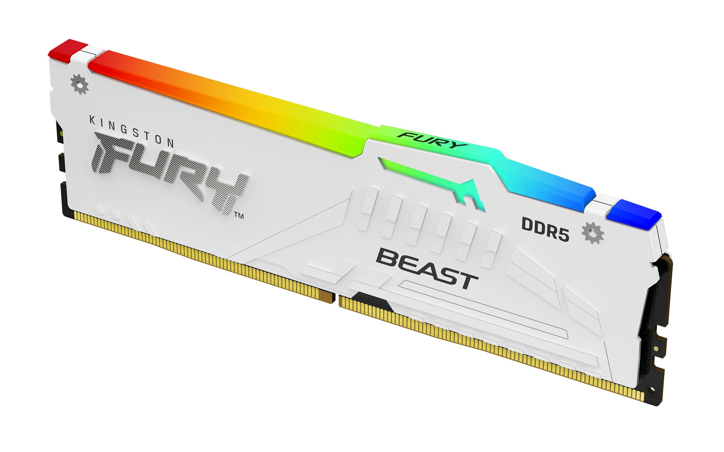 Image of Kingston Technology FURY Beast 16 GB 5200 MT/s DDR5 CL36 DIMM bianco RGB EXPO 074