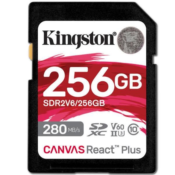 Image of Kingston Technology 256GB Canvas React Plus SDXC UHS-II 280R/150W U3 V60 for Full HD/4K 074