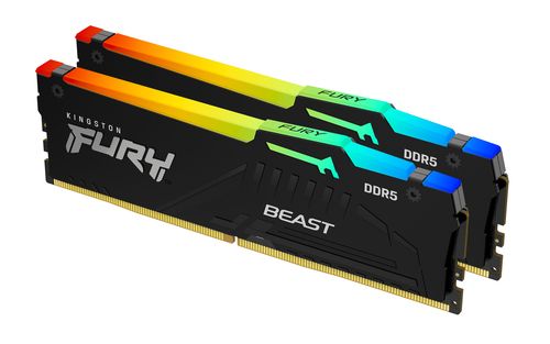 Image of Kingston Technology FURY Beast 32GB 6800MT/s DDR5 CL34 DIMM (Kit da 2 moduli) RGB XMP 074