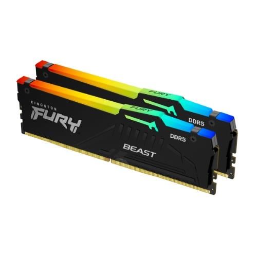 Image of Kingston Technology FURY Beast 32GB 6000MT/s DDR5 CL30 DIMM (Kit da 2 moduli) RGB XMP 074