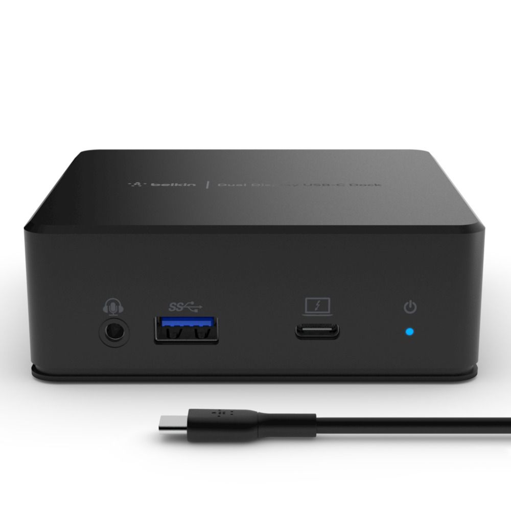 Image of Belkin USB-C Dual Display Docking Station USB 3.2 Gen 1 (3.1 Gen 1) Type-C Nero 074