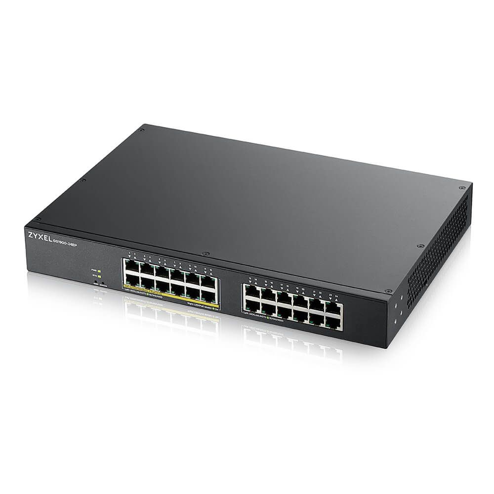 Image of Zyxel GS1900-24EP Gestito L2 Gigabit Ethernet (10/100/1000) Supporto Power over Ethernet (PoE) Nero 074