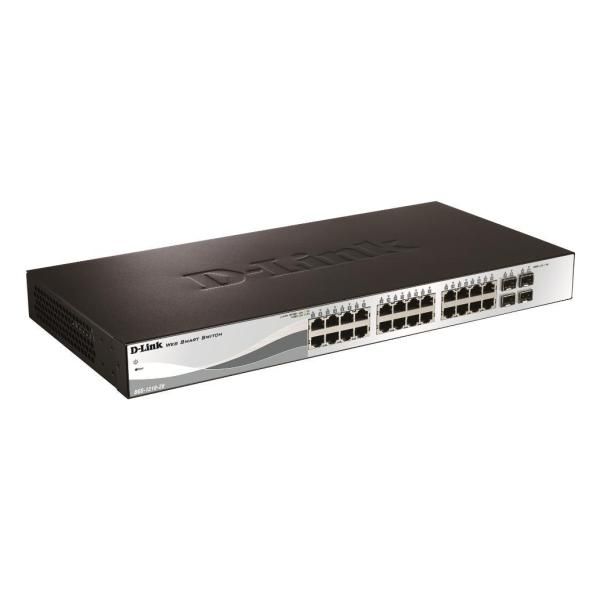 Image of D-Link DGS-1210-24P switch di rete Gestito L2 Gigabit Ethernet (10/100/1000) Supporto Power over Ethernet (PoE) Nero 074