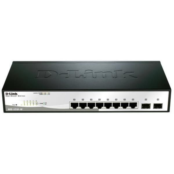 Image of D-Link DGS-1210-10 switch di rete Gestito L2 Gigabit Ethernet (10/100/1000) 1U Nero, Grigio 074