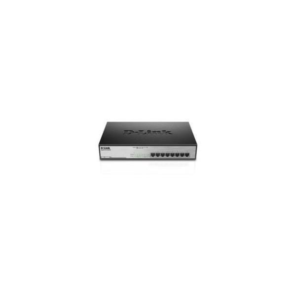 Image of D-Link DGS-1008MP switch di rete Non gestito Gigabit Ethernet (10/100/1000) Supporto Power over Ethernet (PoE) 1U Nero 074