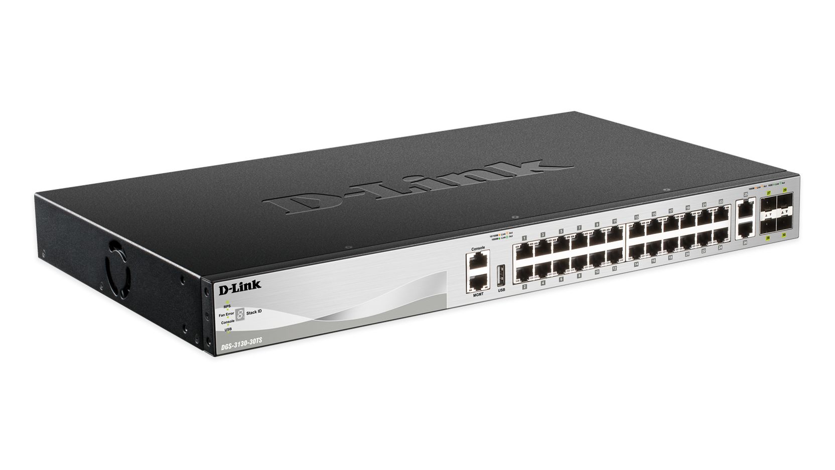 Image of D-Link DGS-3130-30TS Gestito L3 Gigabit Ethernet (10/100/1000) Nero, Grigio 074