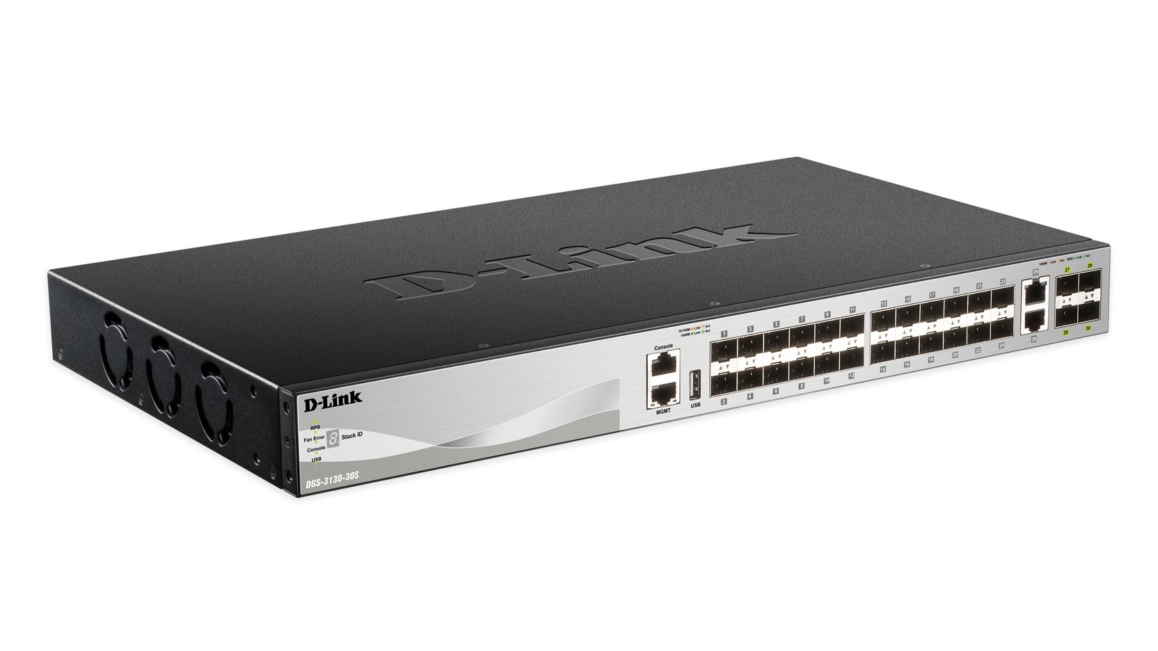 Image of D-Link DGS-3130-30S Gestito L3 Nero, Grigio 074