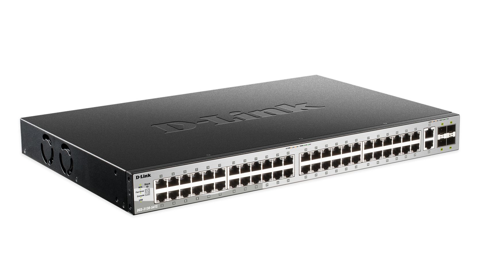 Image of D-Link DGS-3130-54TS Gestito L3 Gigabit Ethernet (10/100/1000) Nero, Grigio 074