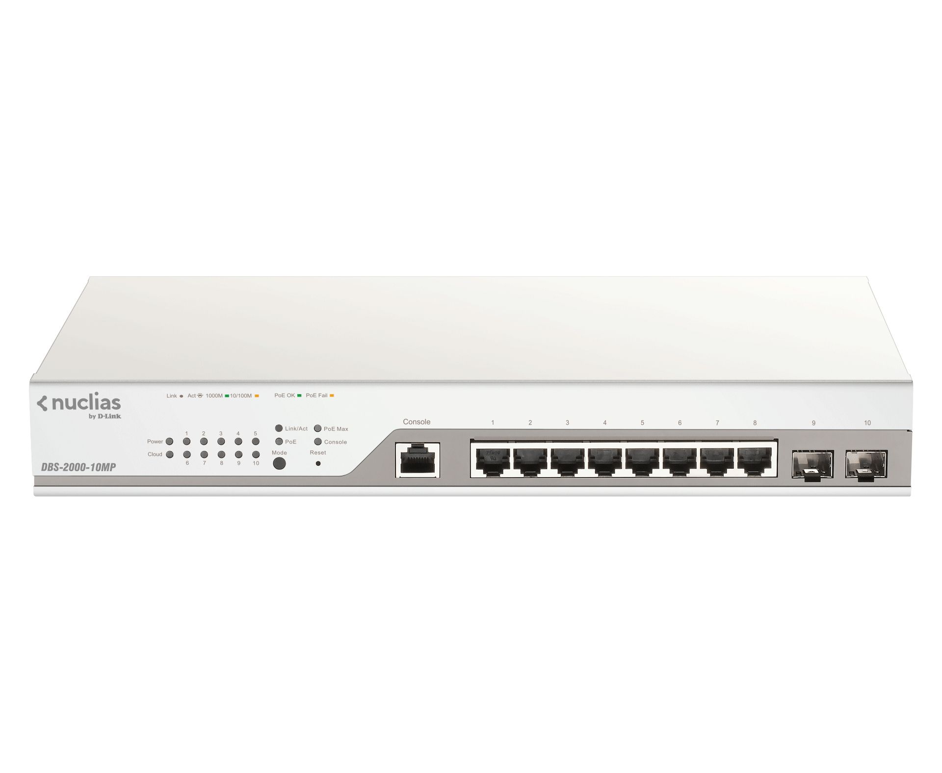 Image of D-Link DBS-2000-10MP switch di rete Gestito L2 Gigabit Ethernet (10/100/1000) Supporto Power over Ethernet (PoE) Grigio 074