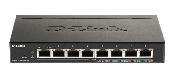 Image of D-Link DGS-1100-08PV2 switch di rete Gestito L2/L3 Gigabit Ethernet (10/100/1000) Supporto Power over Ethernet (PoE) Nero 074