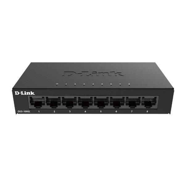 Image of D-Link DGS-108GL Non gestito Gigabit Ethernet (10/100/1000) Nero 074