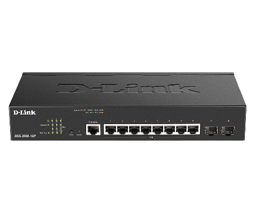 Image of D-Link DGS-2000-10P switch di rete Gestito L2/L3 Gigabit Ethernet (10/100/1000) Supporto Power over Ethernet (PoE) 1U Nero 074