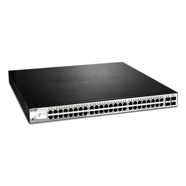 Image of D-Link DGS-1210-52MP Gestito L2 Gigabit Ethernet (10/100/1000) Supporto Power over Ethernet (PoE) Nero, Grigio 074