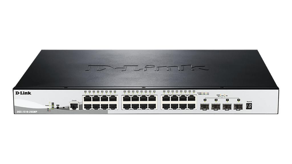 Image of D-Link DGS-1510-28XMP Gestito L2/L3 Gigabit Ethernet (10/100/1000) Supporto Power over Ethernet (PoE) Nero, Grigio 074