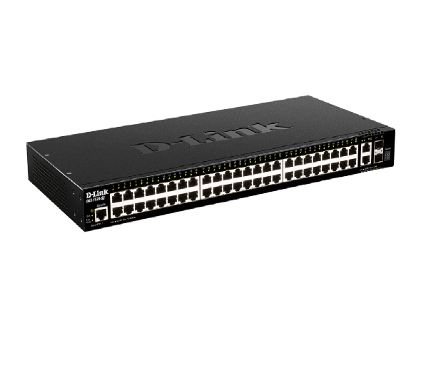 Image of D-Link DGS-1520-52/E switch di rete Gestito L3 10G Ethernet (100/1000/10000) 1U Nero 074