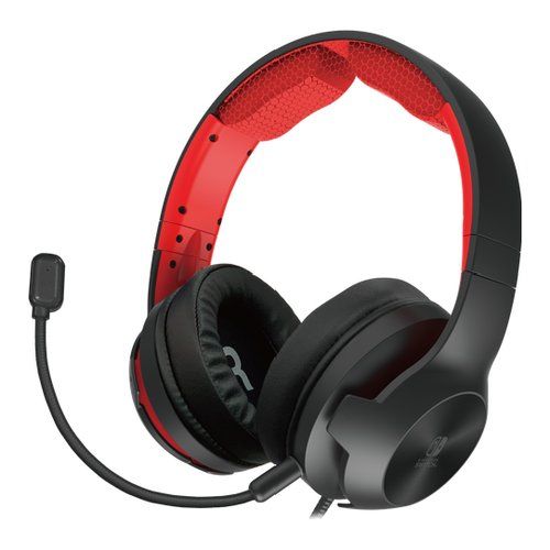 Image of Cuffie gaming Hori NSW-200U SWITCH Headset Pro nero e rosso 074