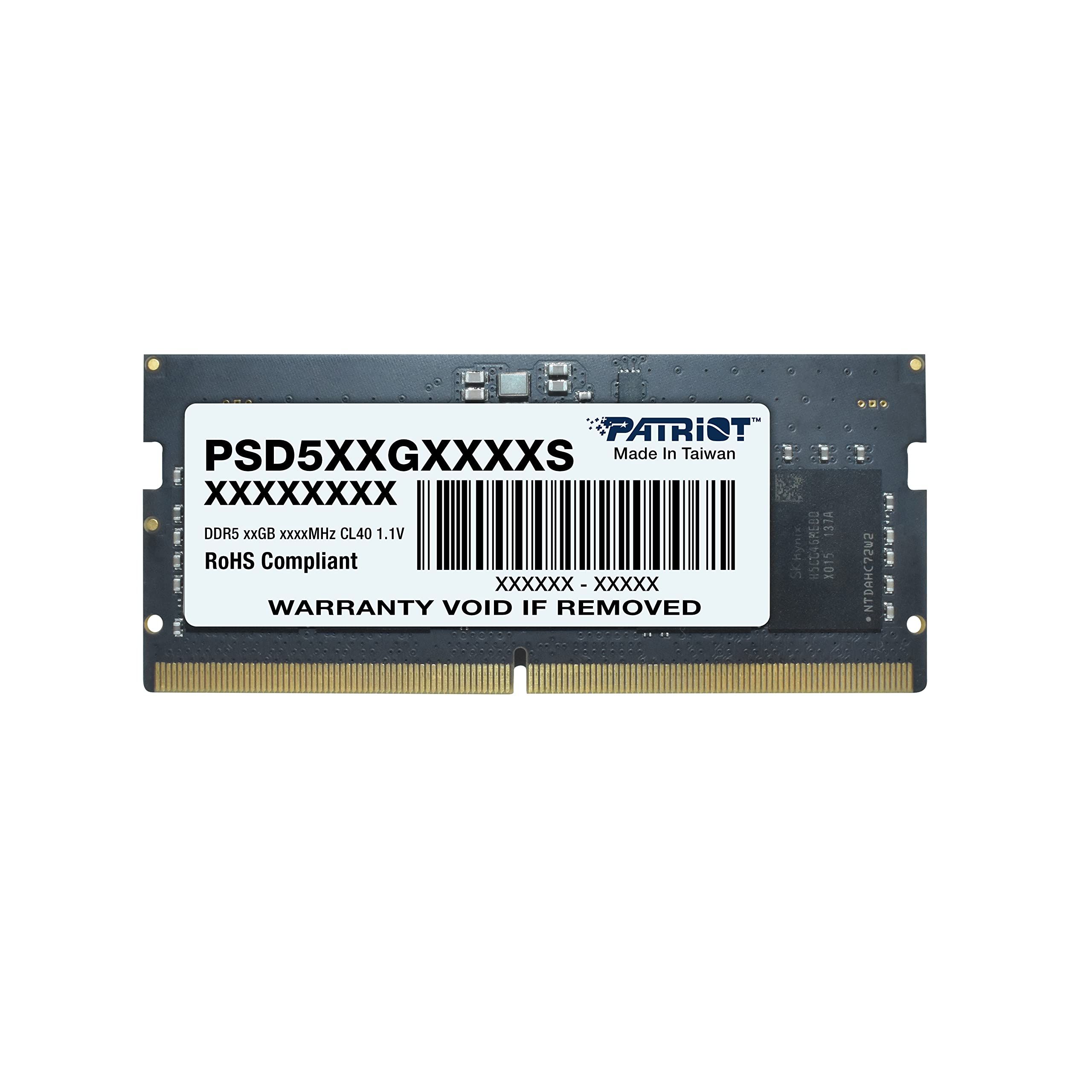 Image of PATRIOT RAM SODIMM 32GB DDR5 4800MHZ 074